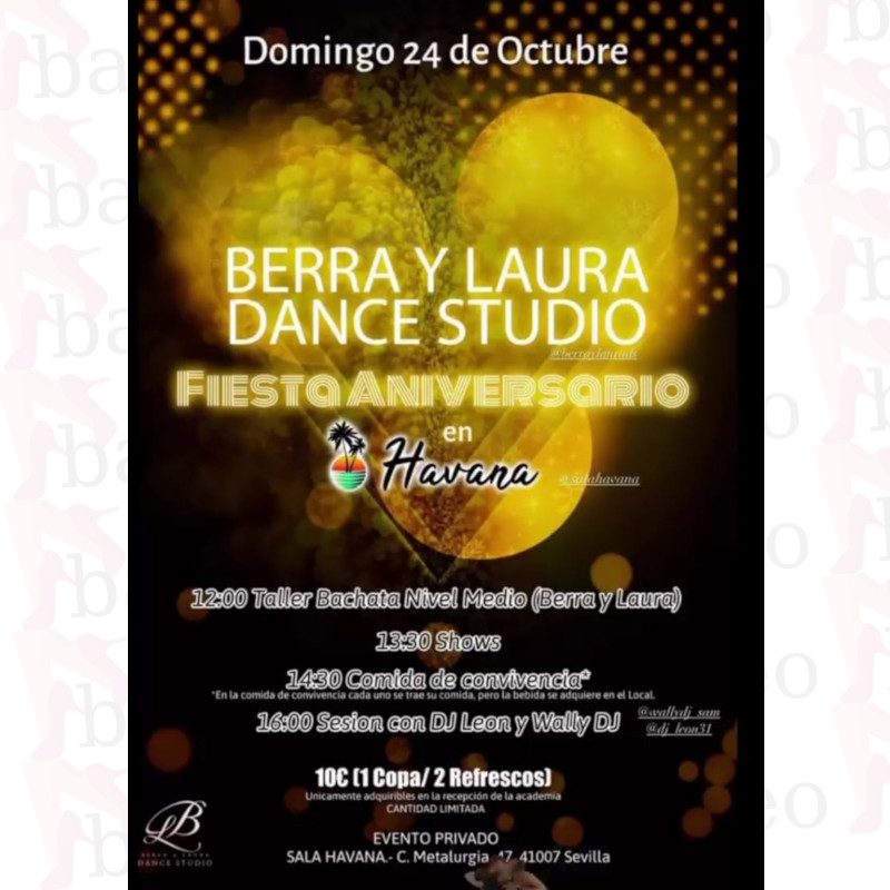 Bailoteo Berra y Laura Dance Studio Sala Havana