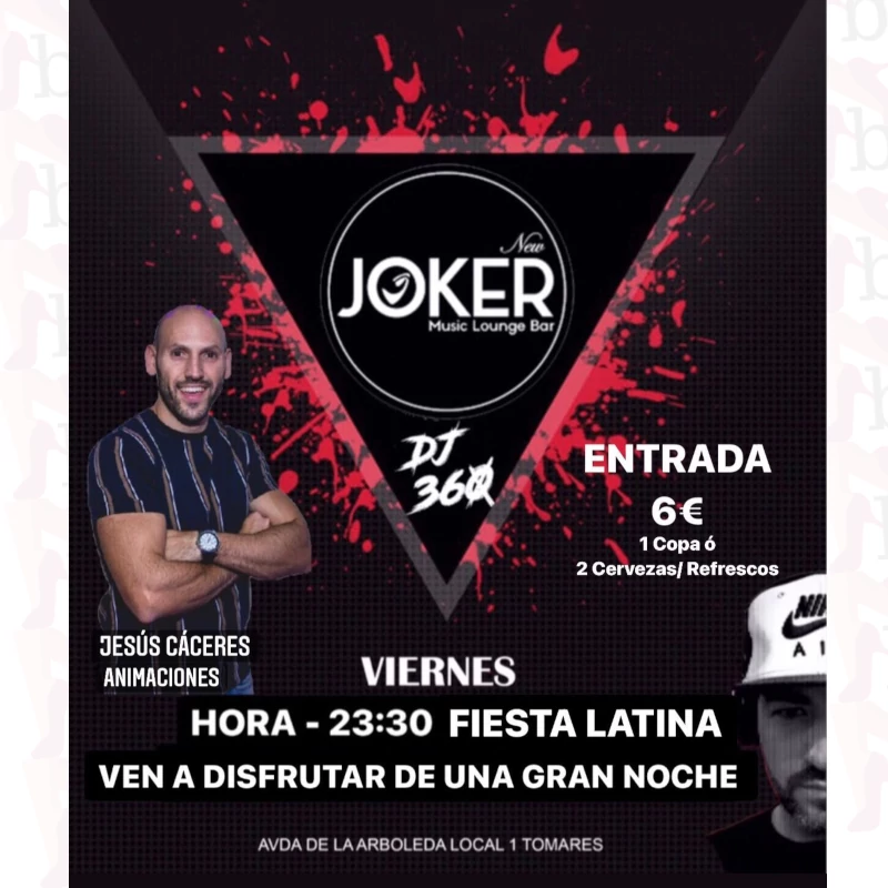 Bailoteo Fiesta Latina SBK Dj 360 en Joker