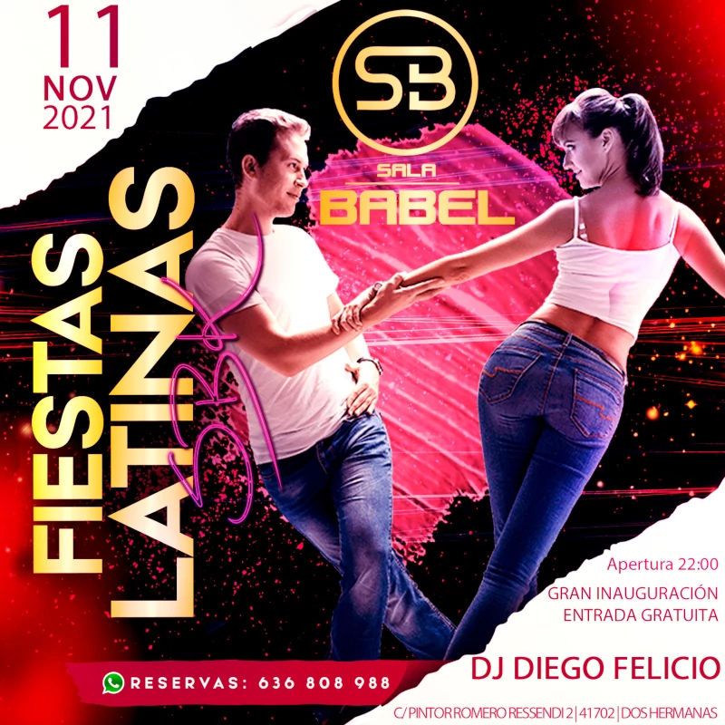 Bailoteo Fiestas Latinas SBK con Dj Diego Felicio en Sala Babel