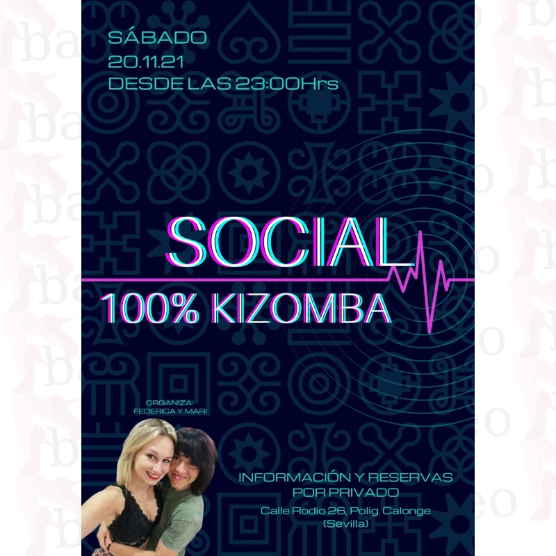 Bailoteo Social 100% Kizomba por Federica y Mari