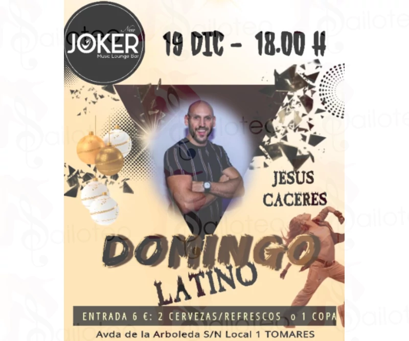 Bailoteo Domingo Latino SBK con Jesus Caceres en Joker el Domingo 19 de Diciembre 2021