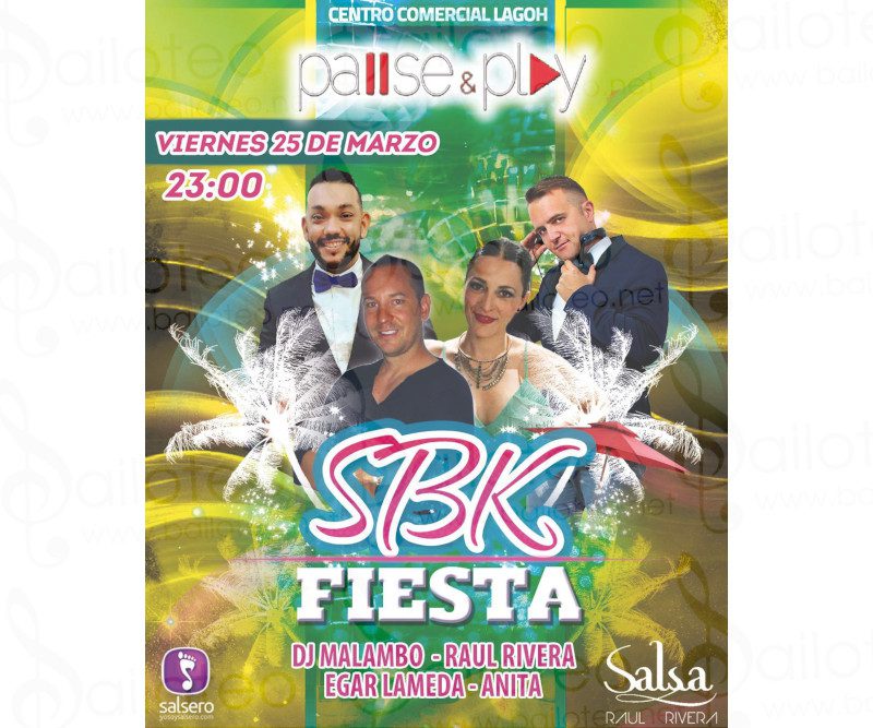 Bailoteo Fiesta SBK en Pause&Play en Lagoh por Raul Rivera y Dj Malambo el Viernes 25 de Marzo 2022