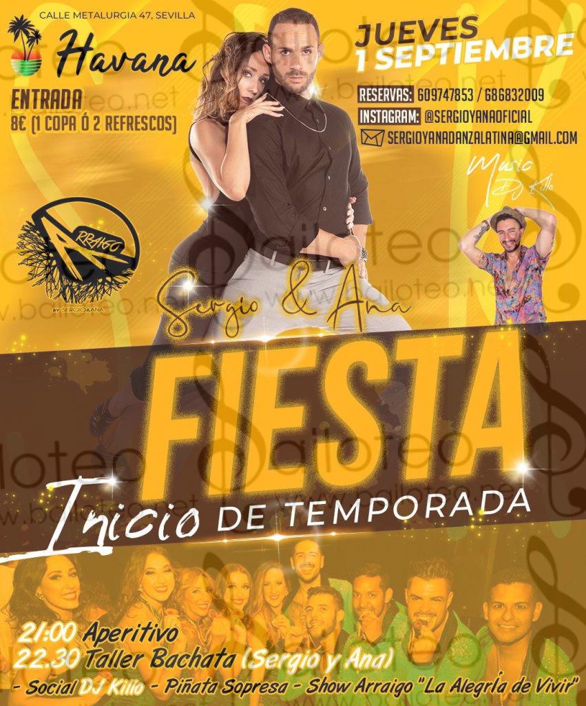 Bailoteo Fiesta inicio de temporada en Sala Havana el Jueves 1 de Septiembre 2022