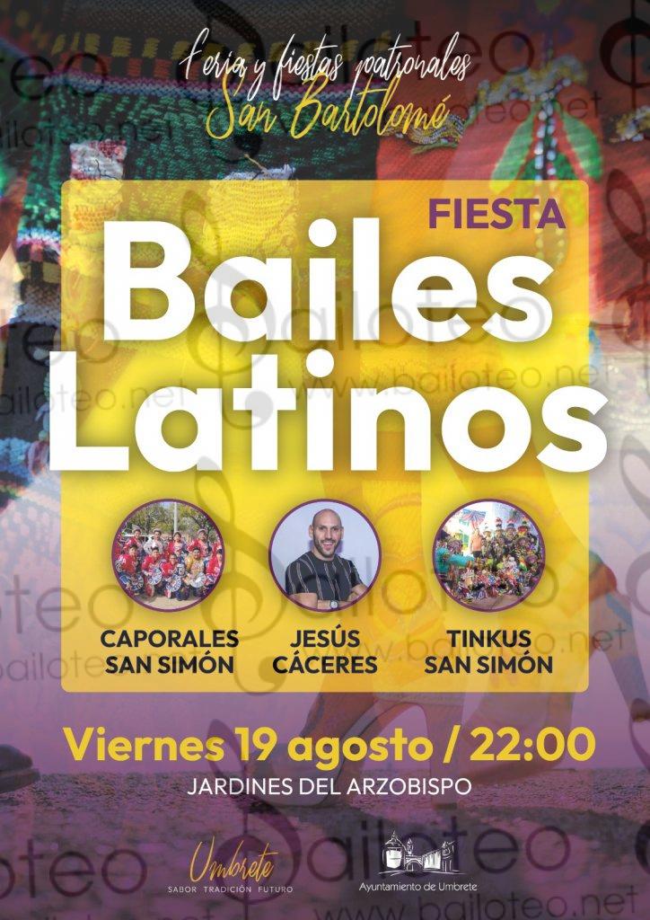 Bailoteo Fiesta Bailes Latinos en Umbrete el Viernes 19 de Agosto 2022