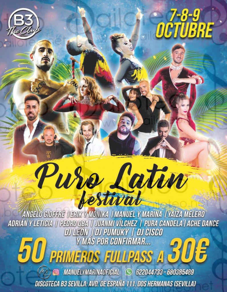 Bailoteo Puro Latin Festival en Sala B3 el 7 8 y 9 de Octubre 2022