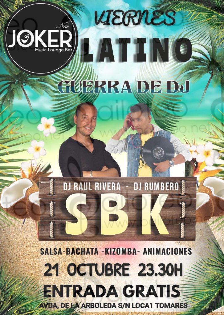 Bailoteo Viernes Latino Guerra de DJ SBK en Joker el 21 de Octubre 2022