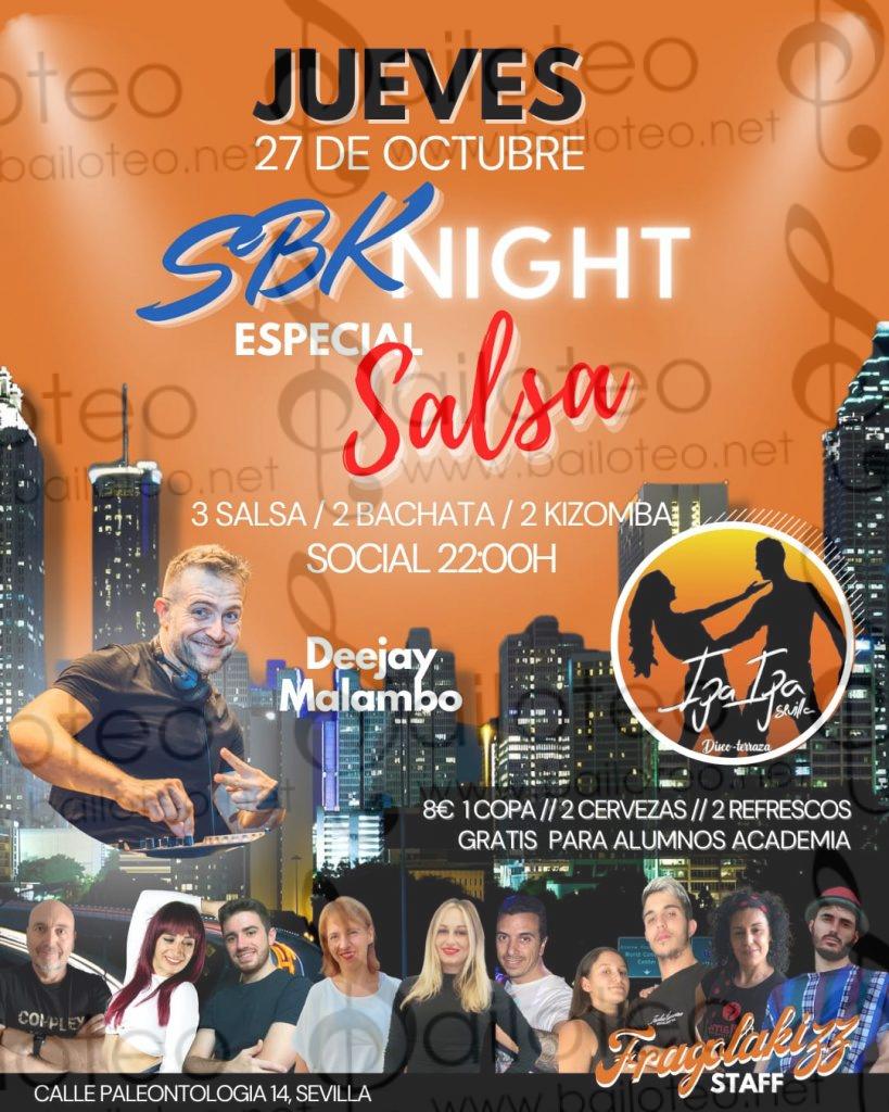Bailoteo SBK Night especial Salsa en Ipa Ipa el Jueves 27 de Octubre 2022