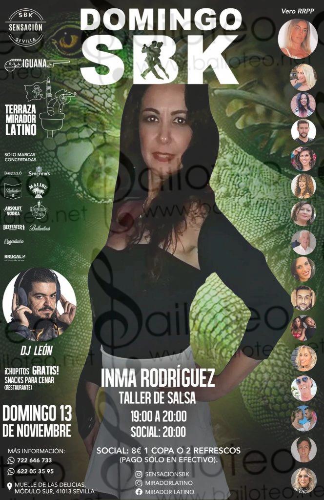 Bailoteo Domingo SBK Terraza Iguana y taller de salsa el Domingo 13 de Noviembre 2022