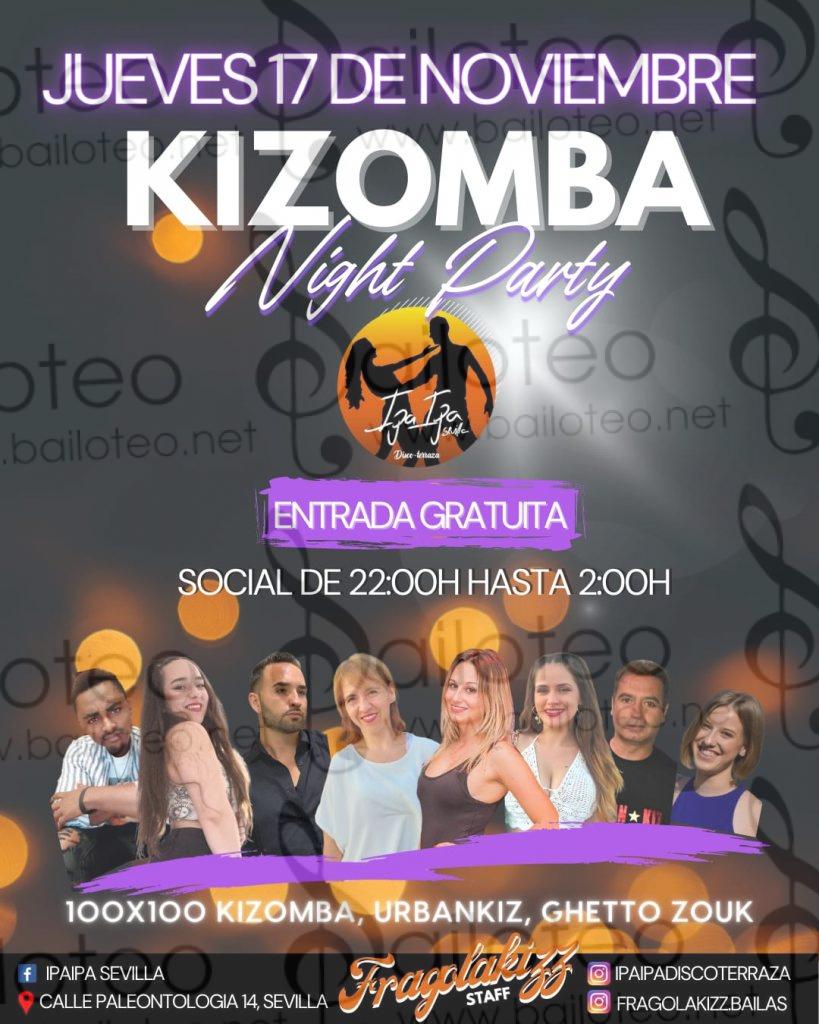 Bailoteo Kizomba Night Party en Ipa Ipa el Jueves 17 de Noviembre 2022