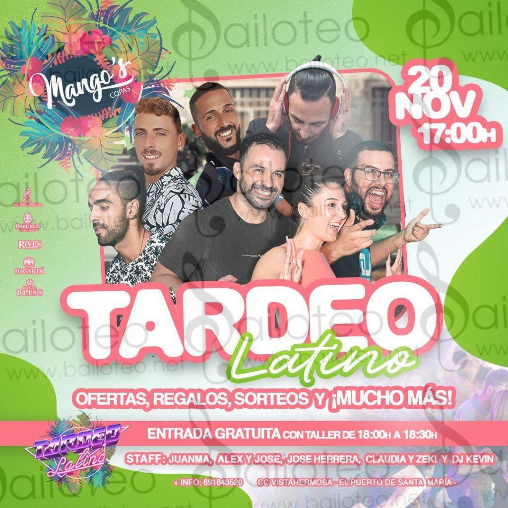 Bailoteo Tardeo Latino en Mango's el Domingo 20 de Noviembre 2022