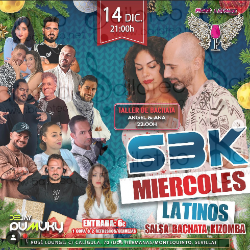 Bailoteo SBK Miercoles Latinos en Rosé Lounge el 14 de Diciembre 2022