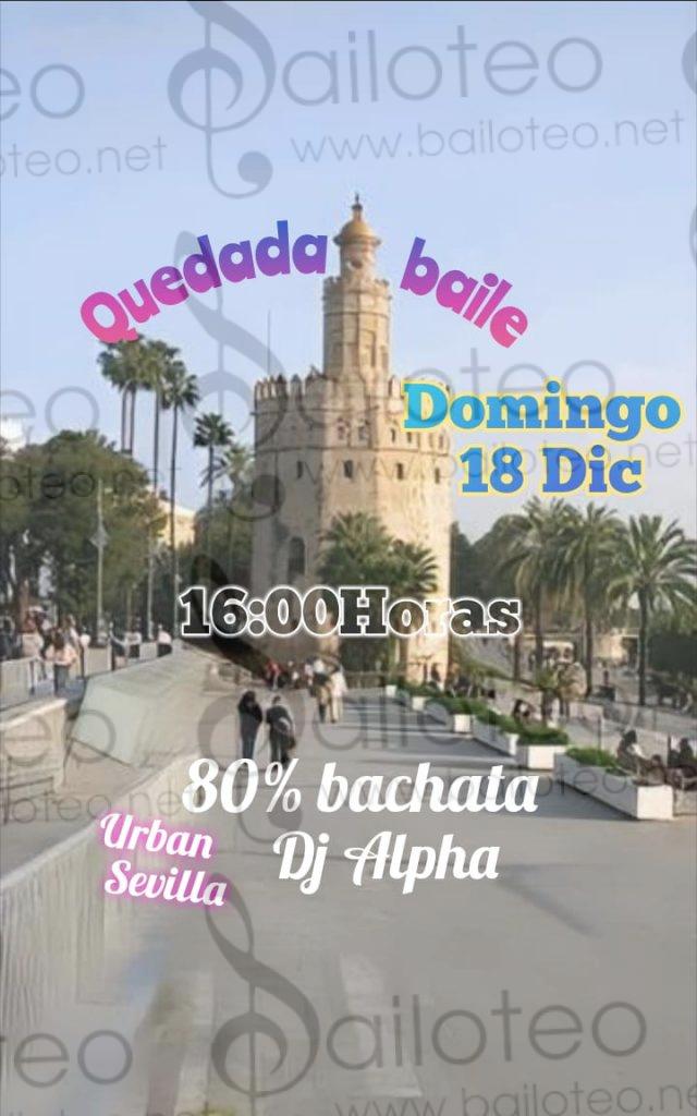 Bailoteo Quedada Baile 80% Bachata en Torre del Oro el Domingo 18 de Diciembre 2022