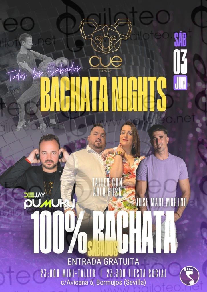 Bailoteo Bachata Nights en Cue 100% Bachata el Sábado 3 de Junio
