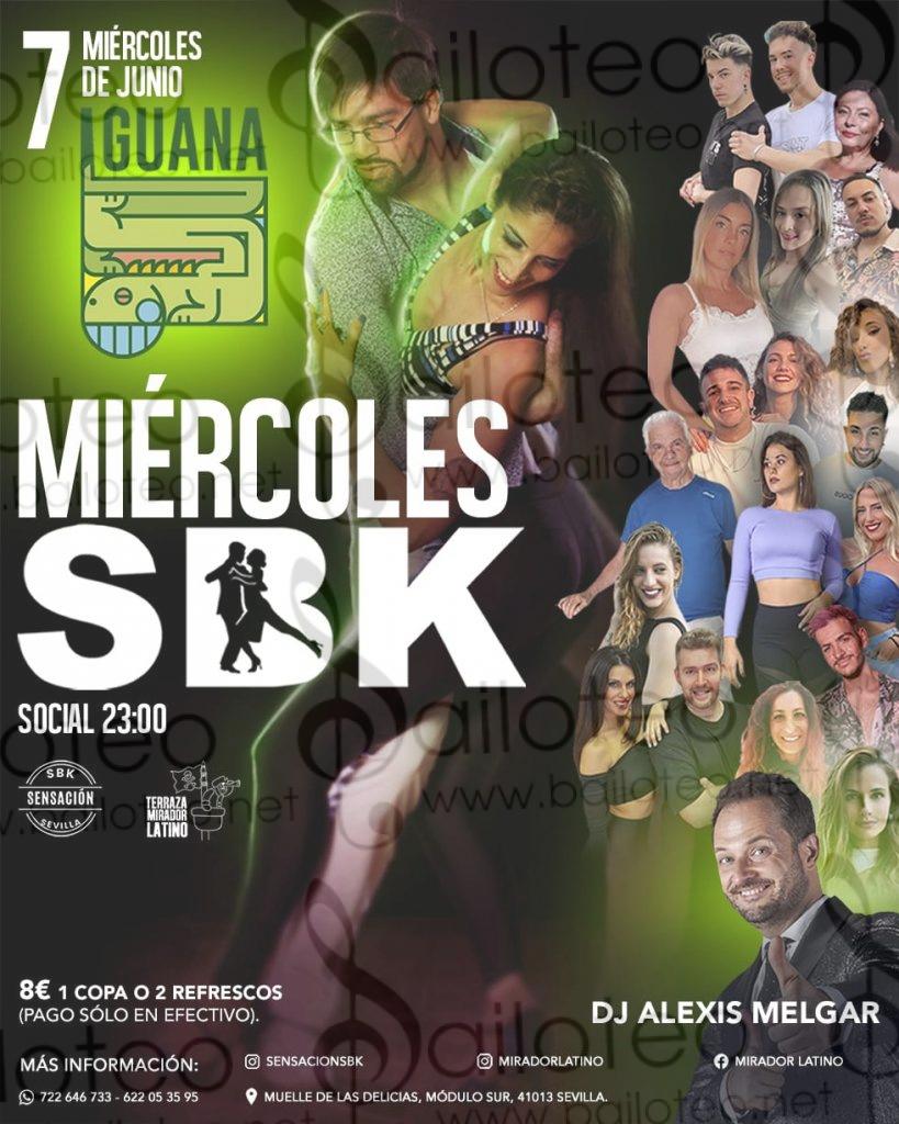 Bailoteo Sala Iguana 7 Junio Miércoles Sensación SBK con Dj Alexis Melgar