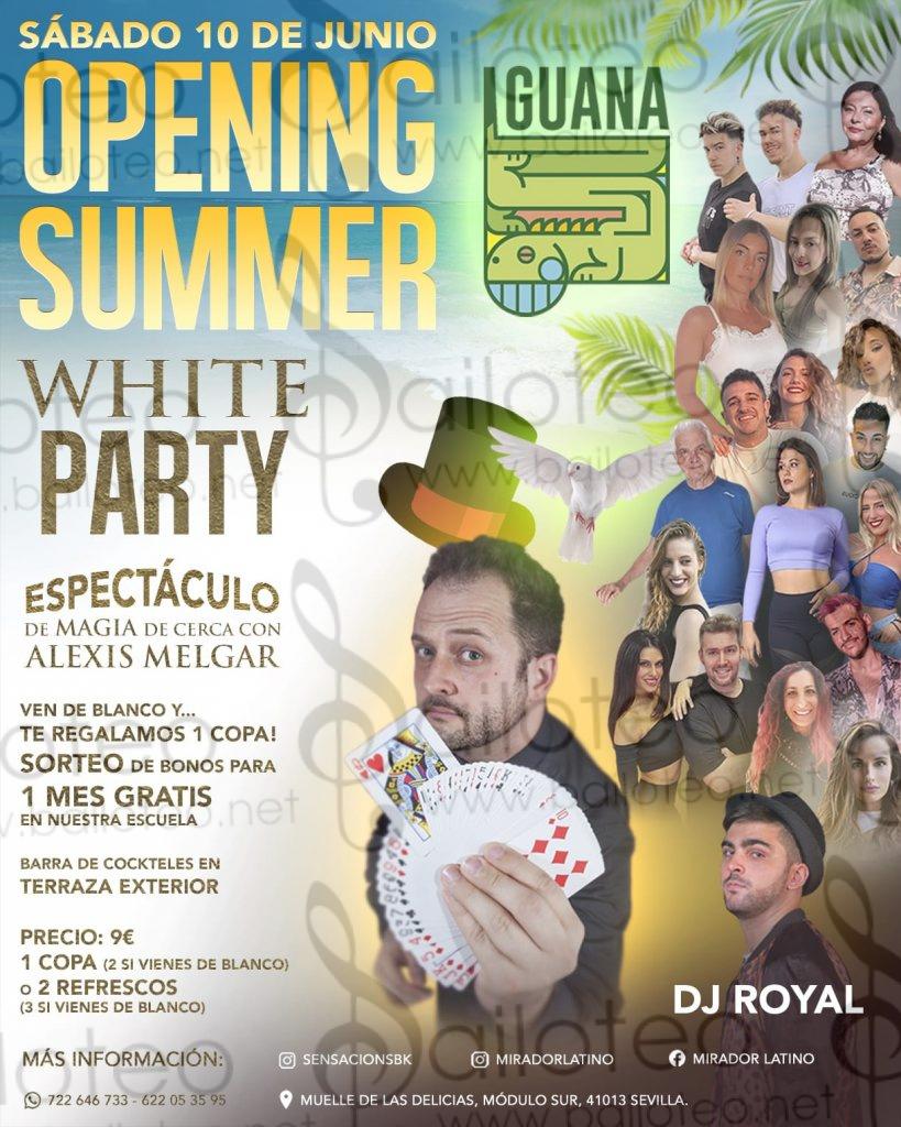 Bailoteo OPENING SUMMER WHITE PARTY Sensación SBK 10 Junio en terraza Iguana