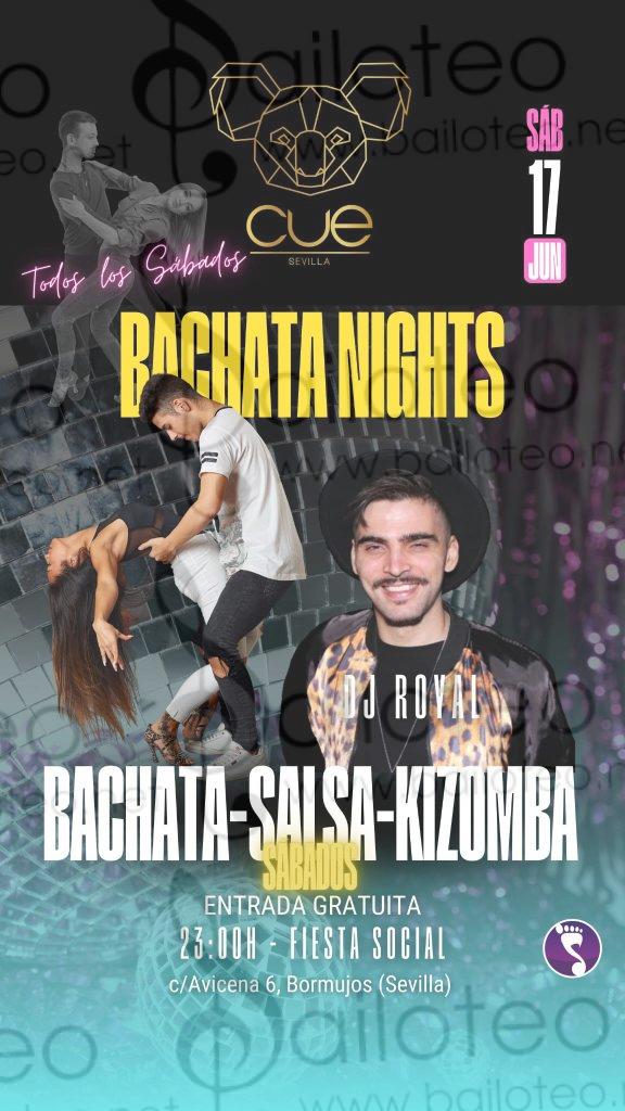 Bailoteo Bachata Nights Sábado 17 Junio en CUE con DJ Royal