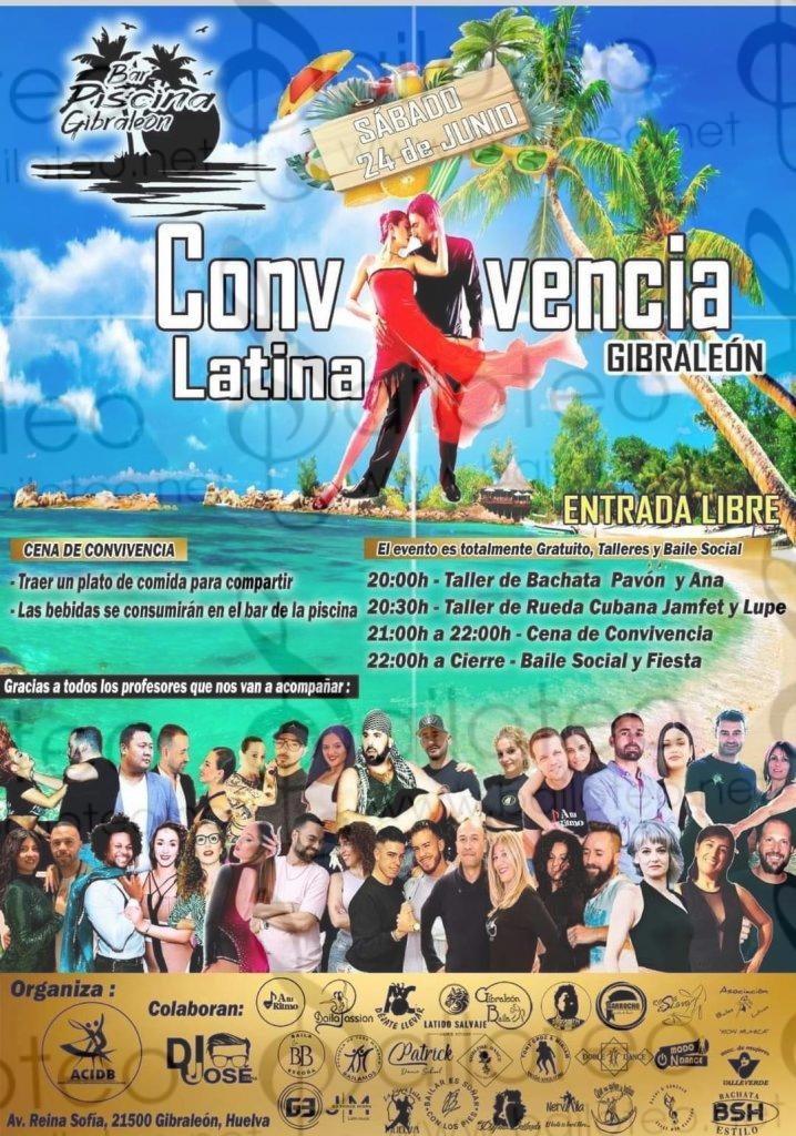 Bailoteo Convivencia Latina Sábado 24 Junio en Bar Piscina Gibraleon