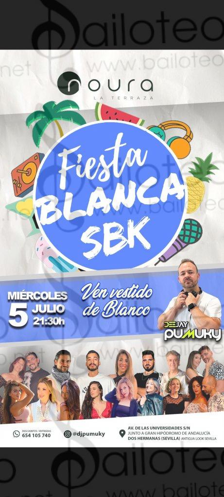 Bailoteo Fiesta Blanca SBK Miércoles 5 Julio en Noura Terraza