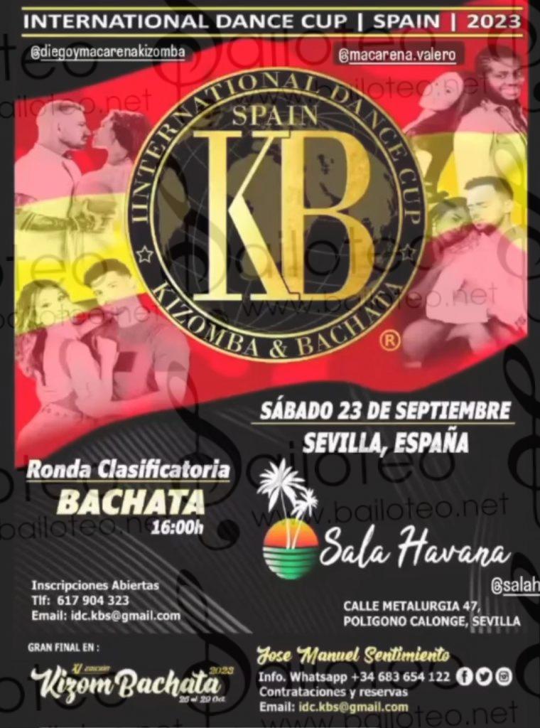 Bailoteo Internacional Dance cup Sábado 23 Septiembre en sala Havana