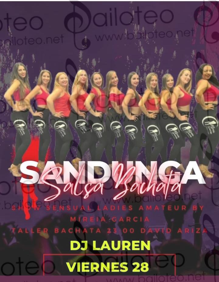 Bailoteo Salsa y bachata Viernes 28 Julio en Sandunga con show compañía Ladies amateur by Mireia Garcia