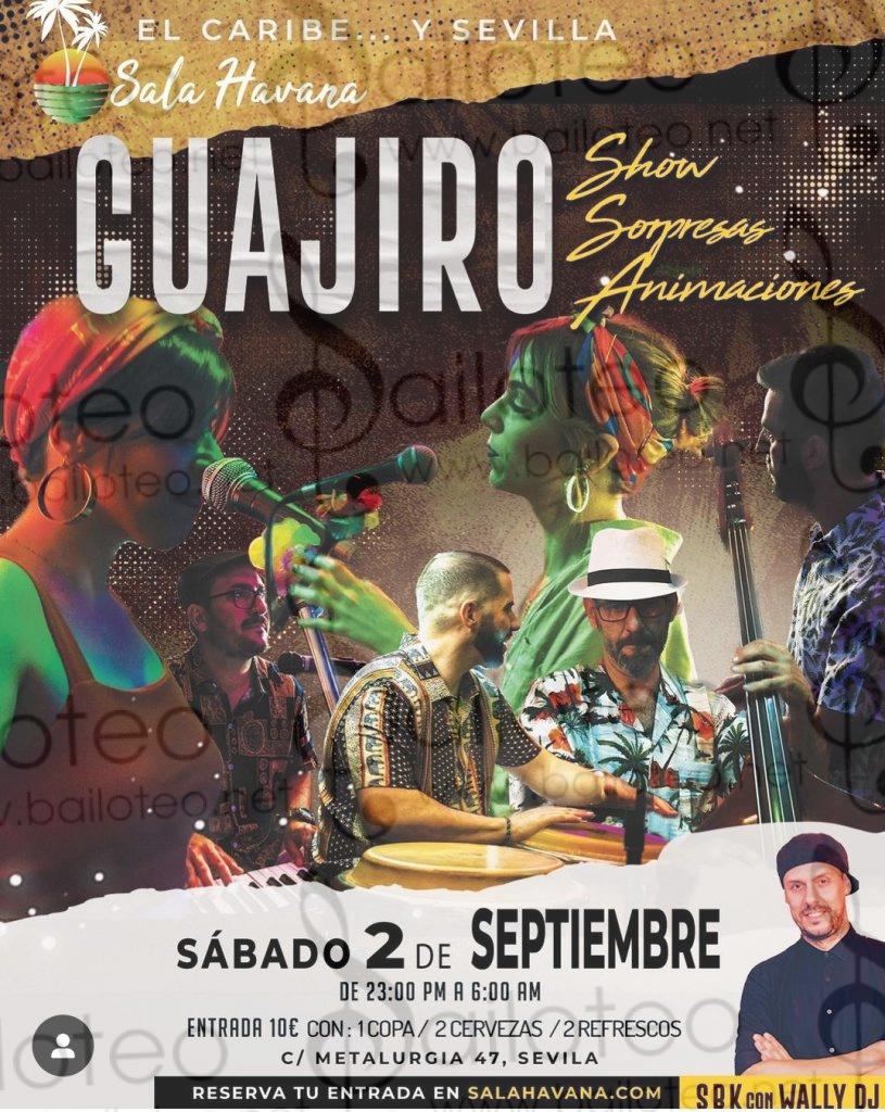 Bailoteo Guajiro Sábado 2 Septiembre en Sala Havana con WALLY Dj