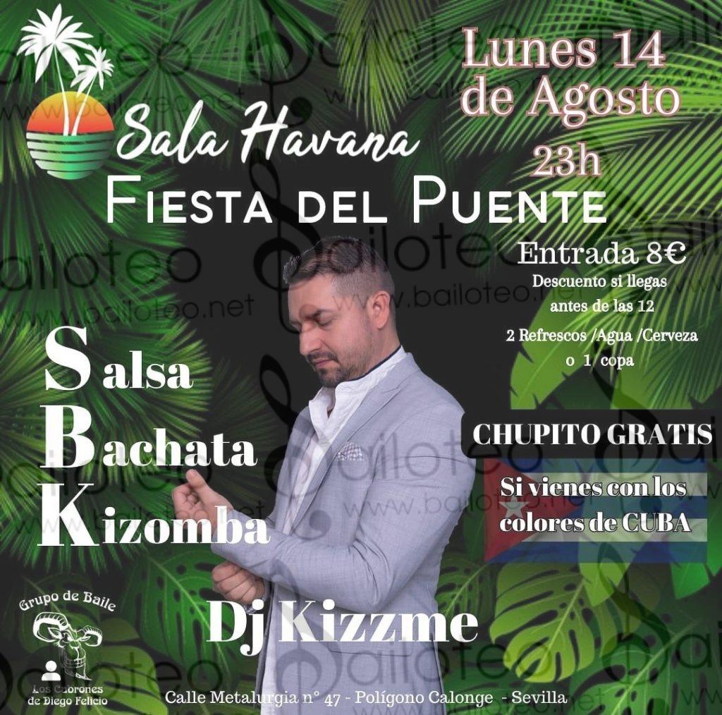 Bailoteo Fiesta SBK Lunes 14 Agosto en sala Havana con DJ kizzme