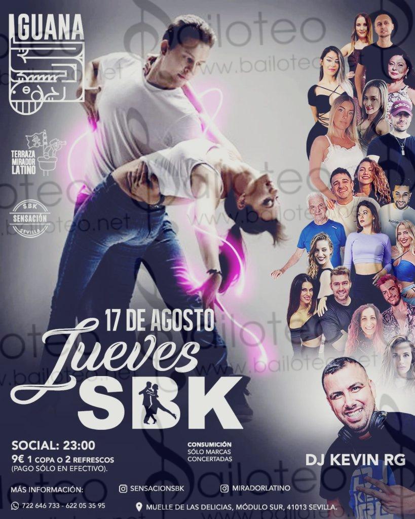 Bailoteo Sensación SBK Jueves 17 Agosto en terraza Iguana con DJ Kevin RG