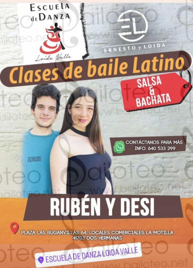 Bailoteo Clases de baile latino salsa y bachata en academia de danza Loida valle en Dos hermanas