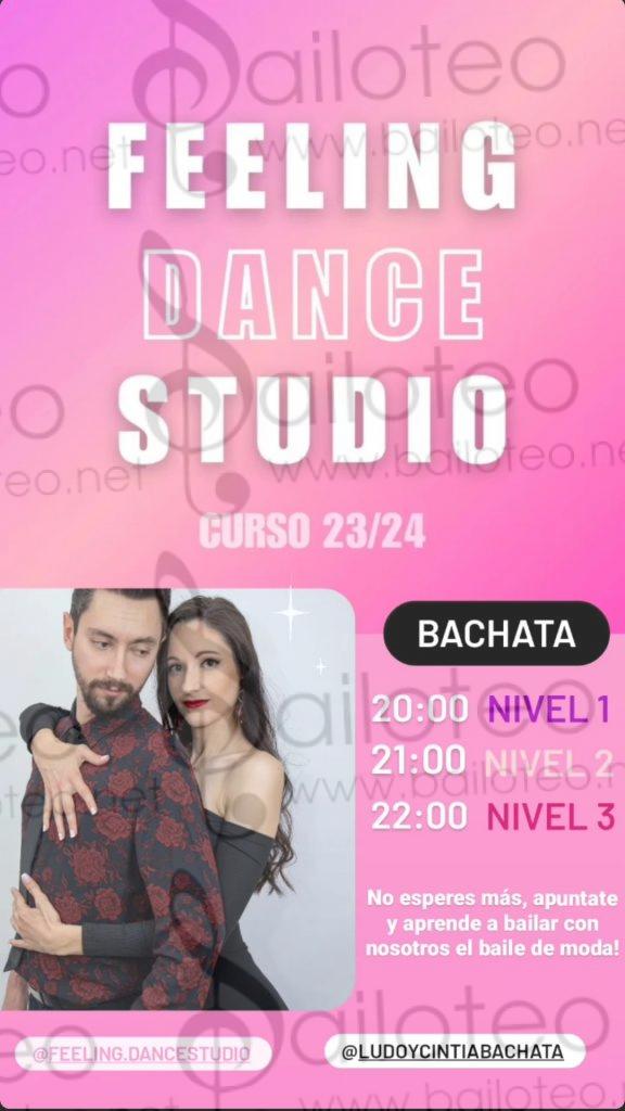 Bailoteo Curso 23/24 de bachata en Feeling Dance studio con Ludo y Cintia