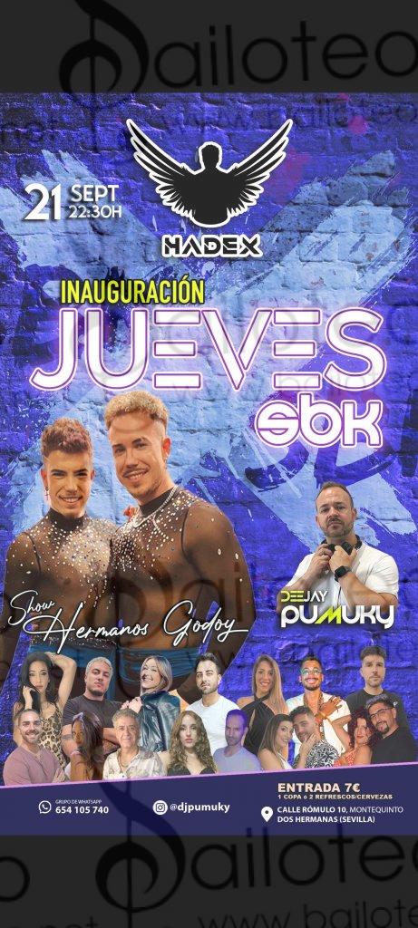 Bailoteo Inaguracion Fiesta SBK Jueves 21 Septiembre EN sala Hadex con show hermanos Godoy