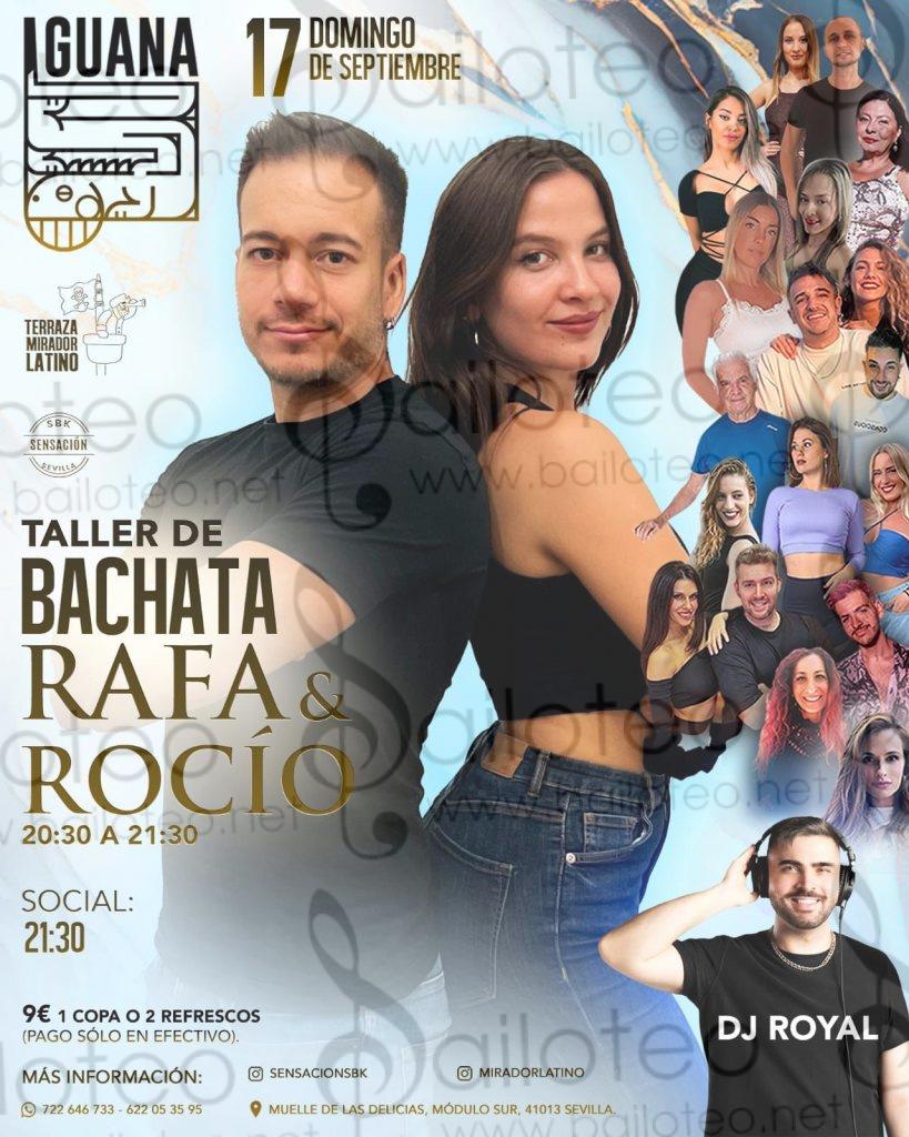 Bailoteo Sensación SBK Domingo 17 Septiembre en terraza Iguana con taller de bachata por Rafa y Rocío