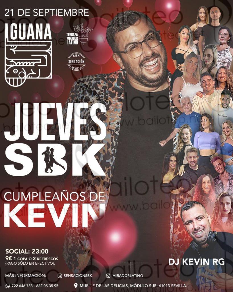Bailoteo Sensación SBK Jueves 21 Septiembre en terraza Iguana con el cumpleaños de DJ Kevin RG