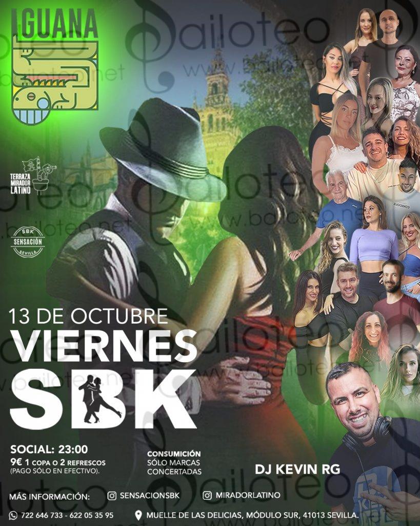 Bailoteo Sensación SBK Viernes 13 Octubre en terraza Iguana con DJ Kevin RG