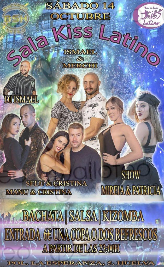 Bailoteo Fiesta SBK Sábado 14 Octubre en sala Kiss latino con show de Mireia y Patricia