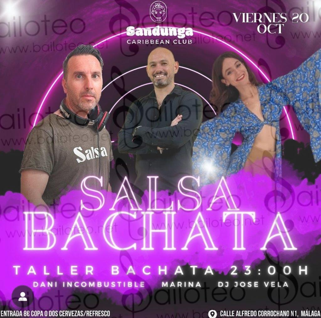 Bailoteo Fiesta SBK Viernes 20 Octubre en Sandunga Caribbean club con taller de bachata por Dani y Marina
