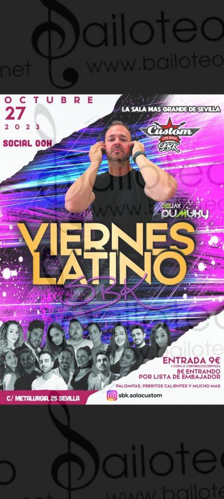 Bailoteo Viernes Latino 27 Octubre en sala Custom con DJ Pumuky