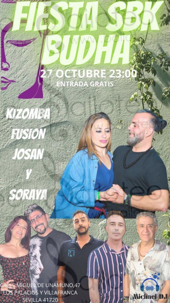 Bailoteo Fiesta SBK Viernes 27 Octubre en sala Buhda con taller de Kizomba fusión por Josan y Soraya