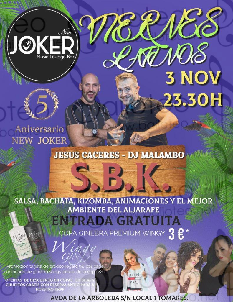 Bailoteo Viernes Latino 3 Noviembre en el Joker con DJ Malambo y Jesús Caceres