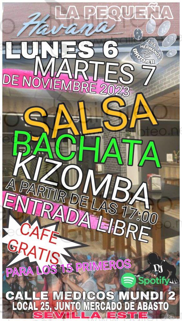 Bailoteo Baile SBK Lunes 6 y martes 7 de Noviembre en La pequeña Havana con café gratis para los 15 primeros