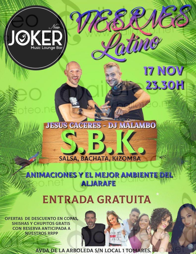Bailoteo Viernes Latino 17 Noviembre en el Joker con DJ Malambo y Jesús Cáceres