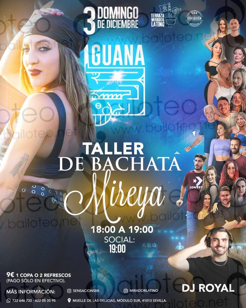 Bailoteo Sensación SBK Domingo 3 Diciembre en terraza Iguana con taller de bachata por Mireya