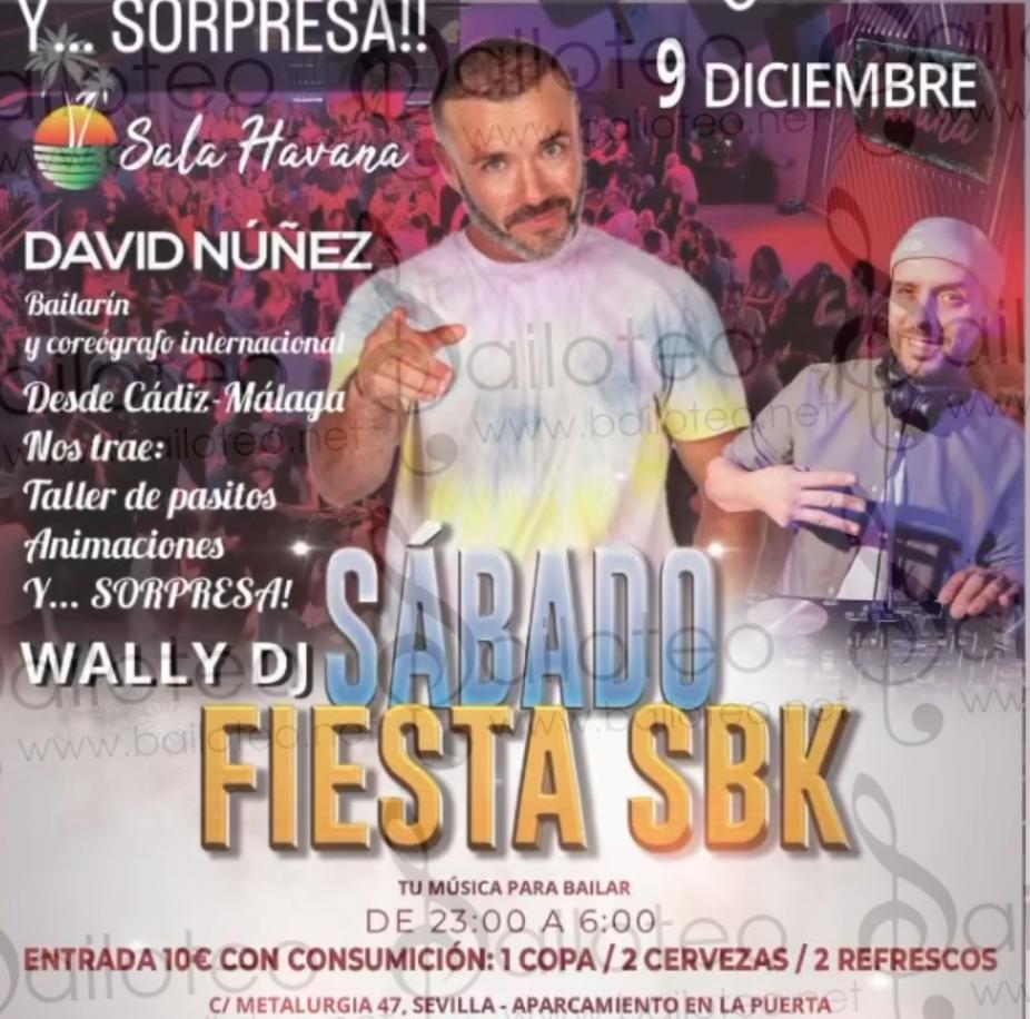 Bailoteo Fiesta SBK Sábado 9 Diciembre en sala Havana con David Núñez