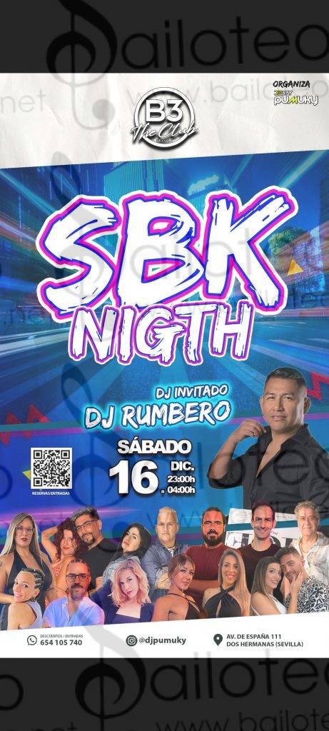 Bailoteo Fiesta SBK Sábado 16 Diciembre en discoteca B3 con DJ Rumbero