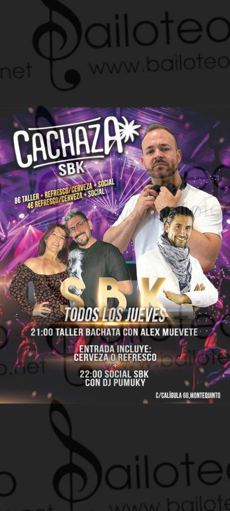 Bailoteo Fiesta SBK Jueves 14 Diciembre en sala Cachaza con taller de bachata por Alex muevete
