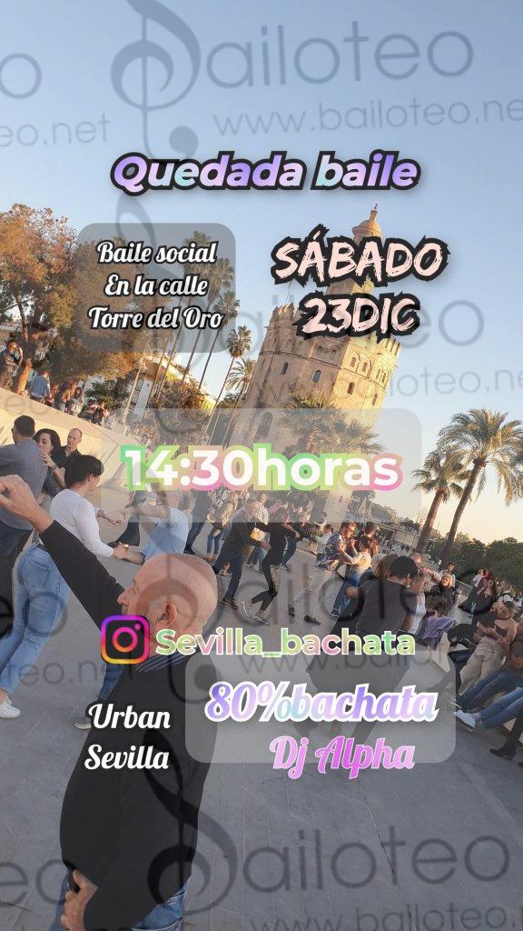 Bailoteo Urban Sevilla Sábado 23 Diciembre en la torre del oro con DJ Alpha