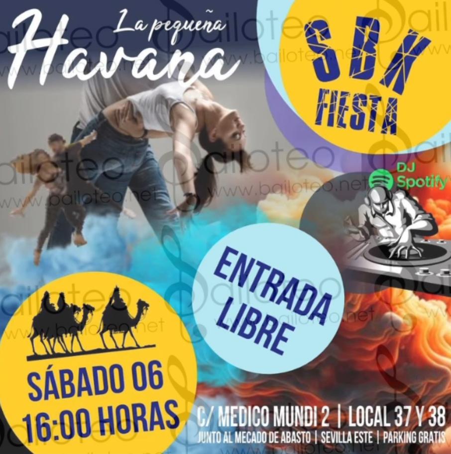 Bailoteo Fiesta SBK sábado 6 Enero en la pequeña Havana
