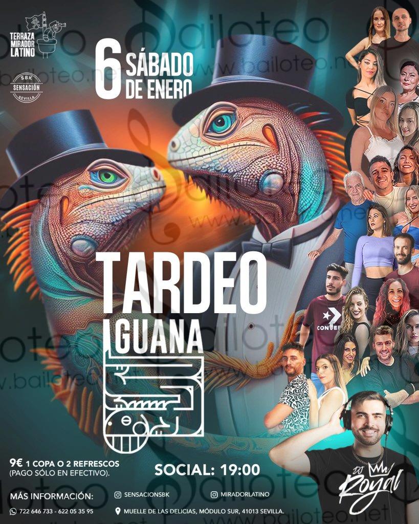 Bailoteo Tardeo latino Sábado 6 Enero en terraza Iguana con DJ Royal
