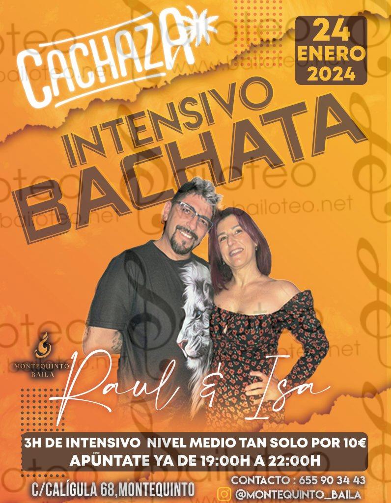 Bailoteo Intensivo bachata miércoles 24 Enero en sala Cachaza impartido por Raúl e Isa