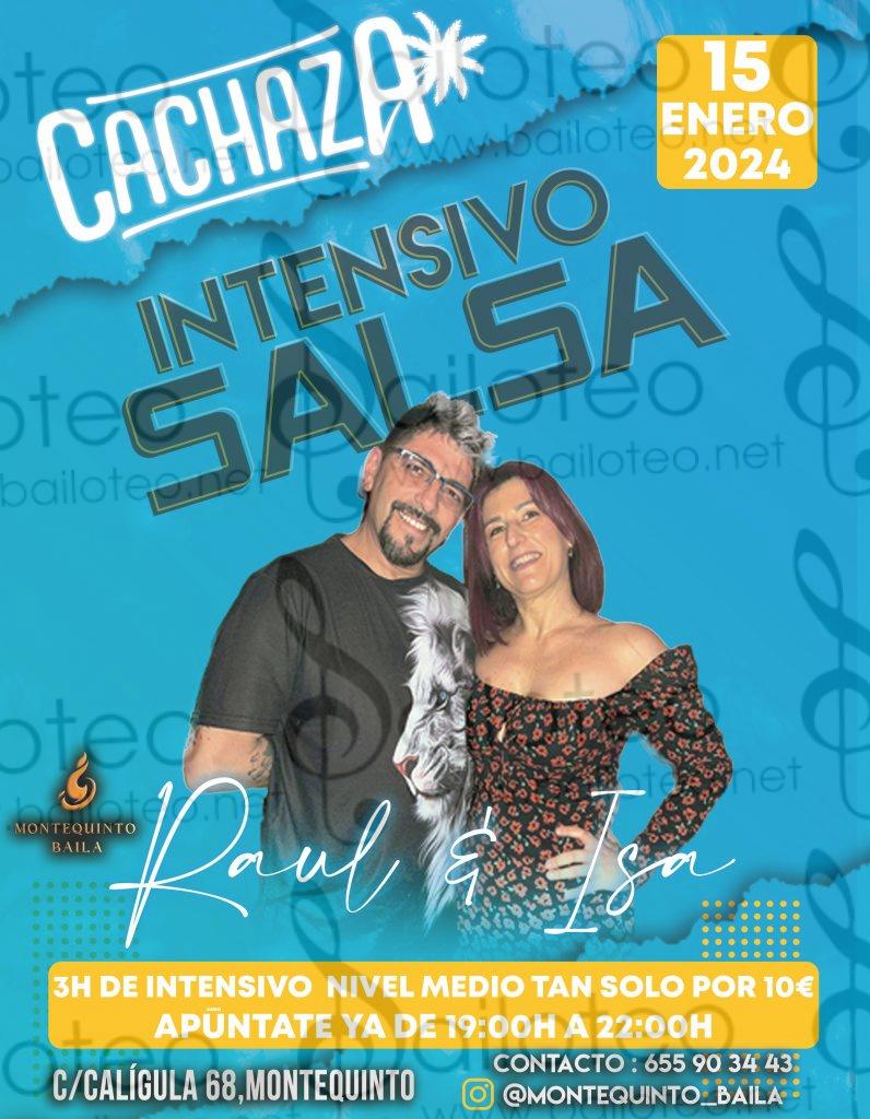 Bailoteo Intensivo salsa Lunes 15 Enero en sala Cachaza impartido por Raúl e Isa
