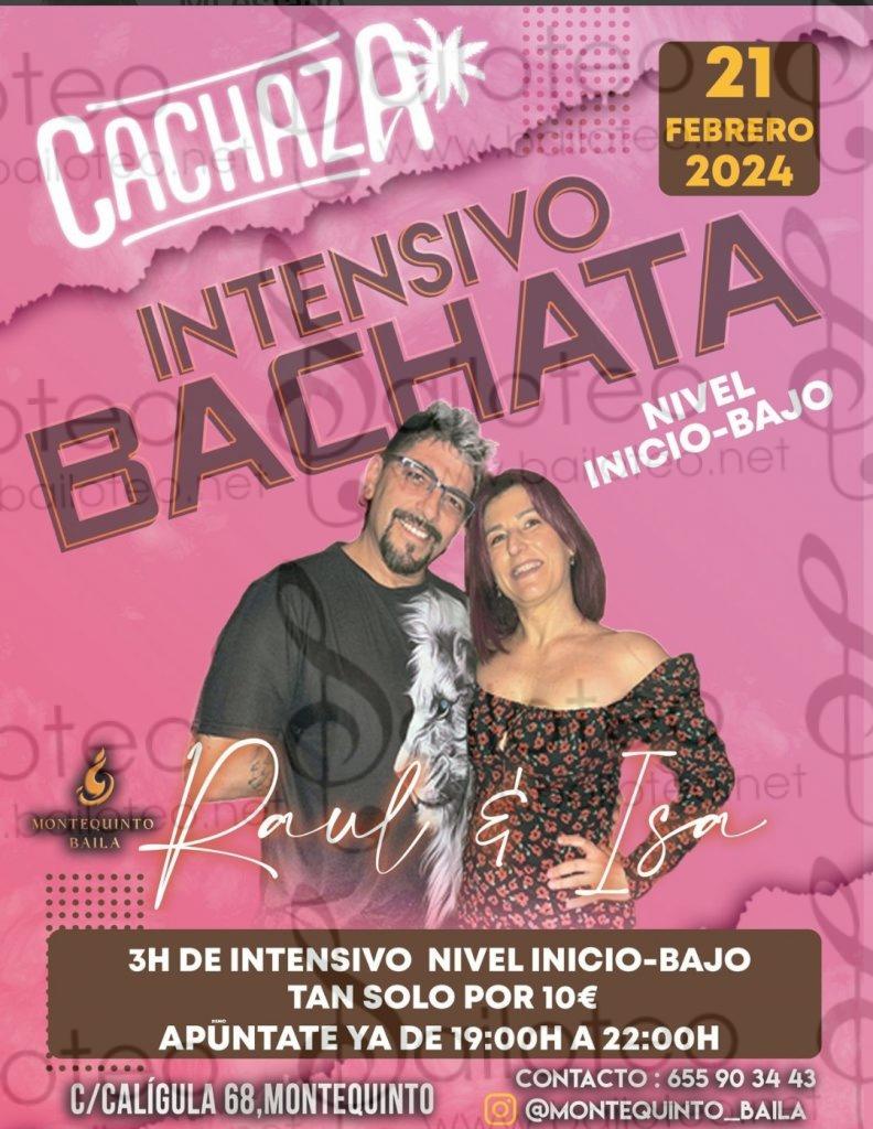 Bailoteo Intensivo de bachata nivel inicio -bajo miércoles 21 Febrero en sala Cachaza impartido por Raúl e Isa